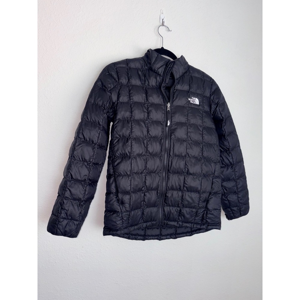 The North Face Thermoball Eco Jacket Boys Large 14/16 Black Removable Hood